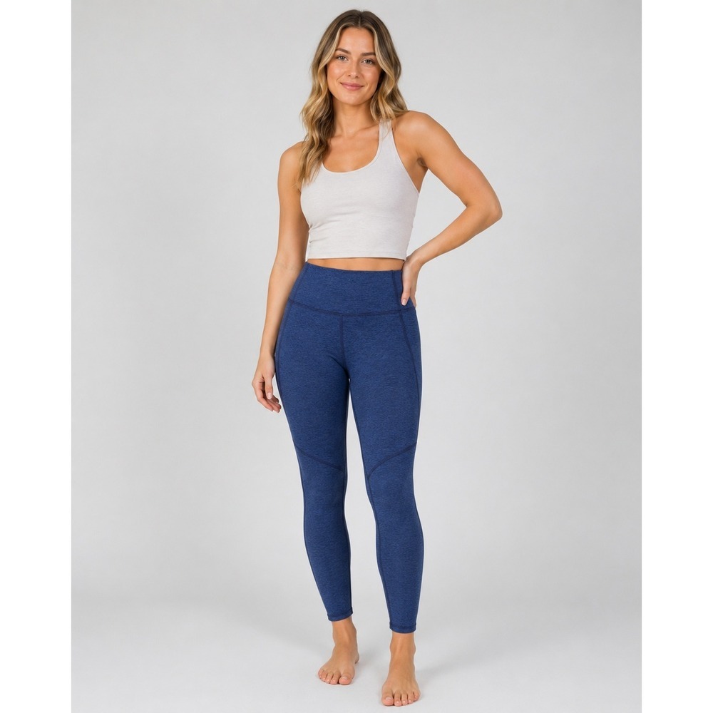 Outdoor Voices Leggings Polyester Spandex Womens M Blue Athleisure